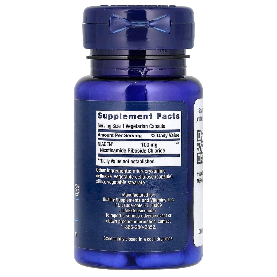 Life Extension, NAD+ Cell Regeneration, 100 mg, 30 Capsules