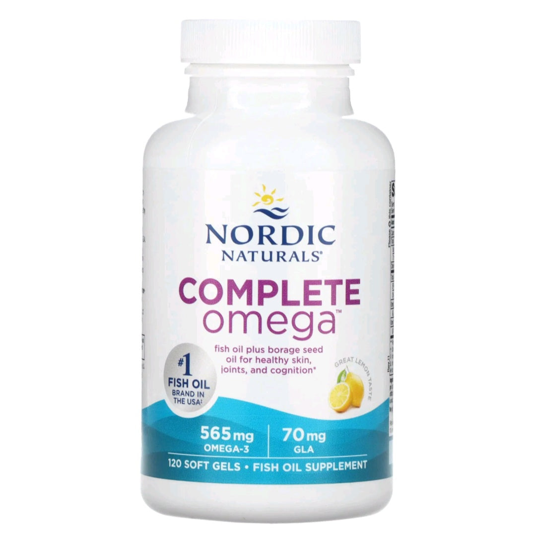 Nordic Naturals, Complete Omega, Lemon, 120 Softgels