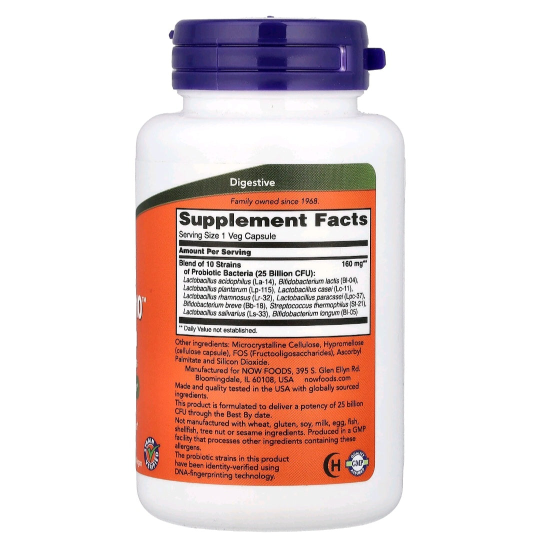 NOW Foods, Probiotic 10- 25 Billion, 100 Capsules