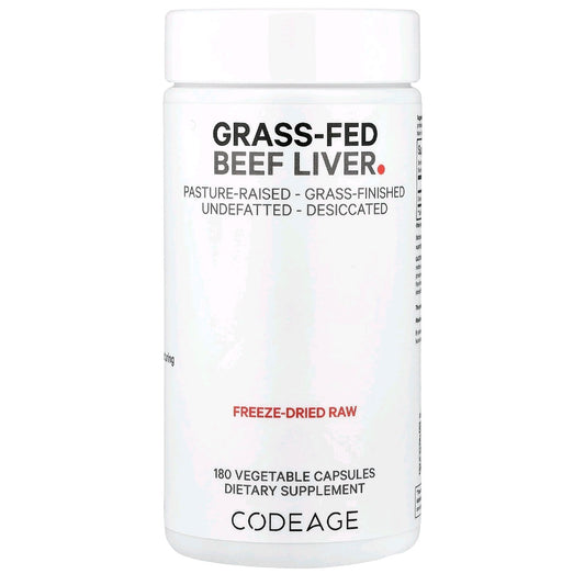 Codeage, Grass-Fed Beef Liver, 180 Capsules