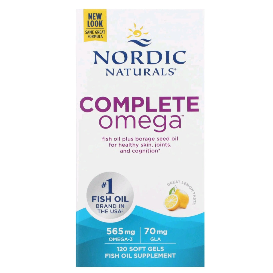 Nordic Naturals, Complete Omega, Lemon, 120 Softgels