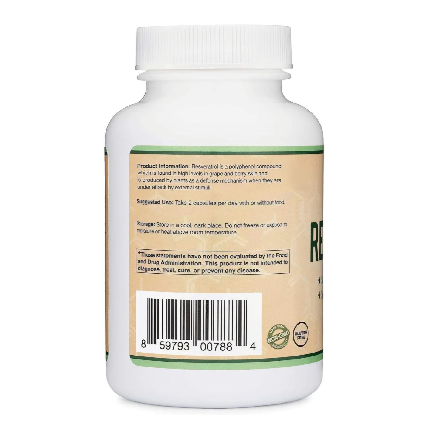 Double Wood, Resveratrol, 500 mg, 120 Capsules