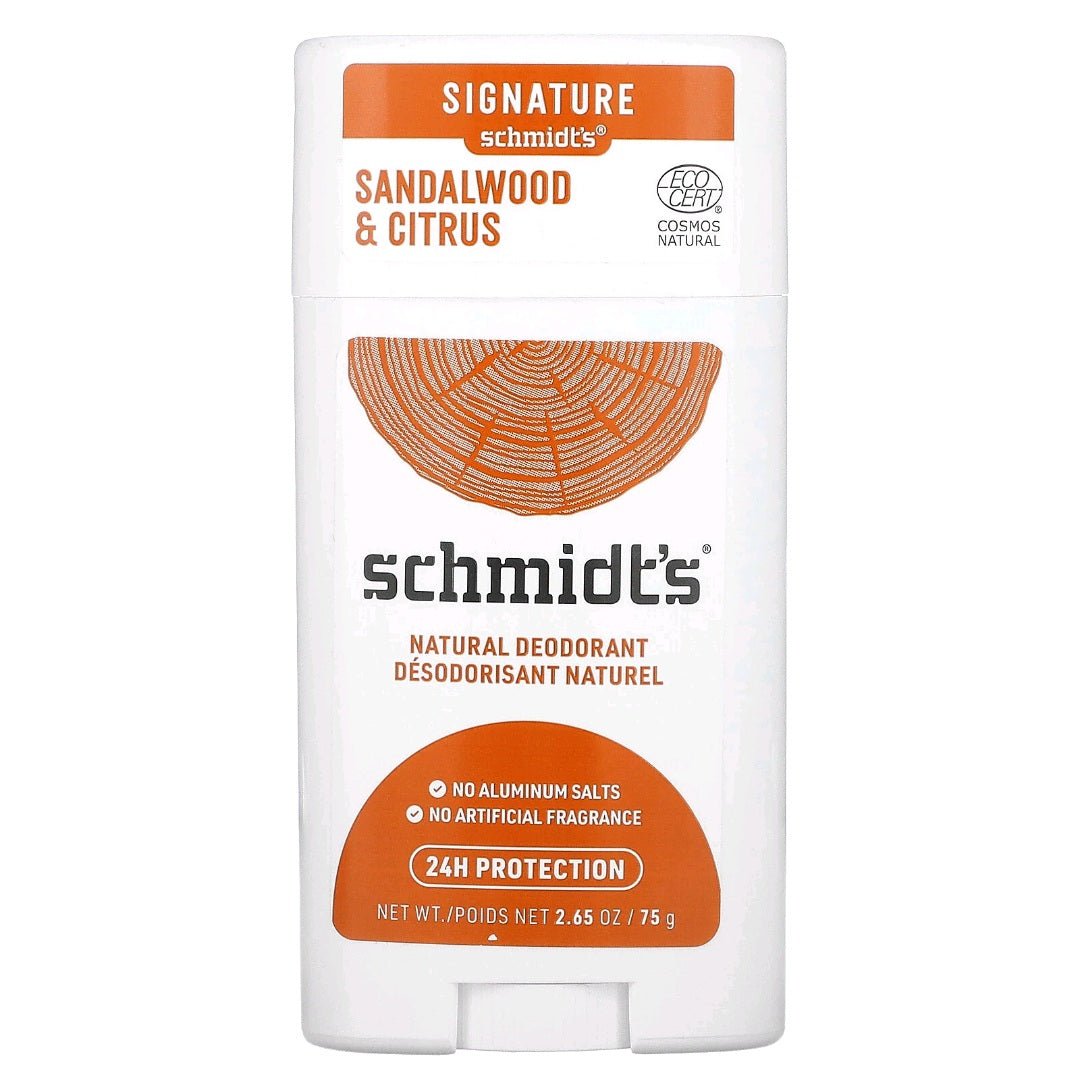 Schmidt's, Natural Deodorant, Sandalwood & Citrus, 75 g