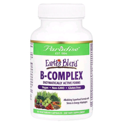 Paradise Herbs, B-Complex, 60 Capsules