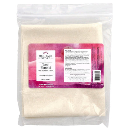 Heritage Store, Wool Flannel for Castor Oil Application