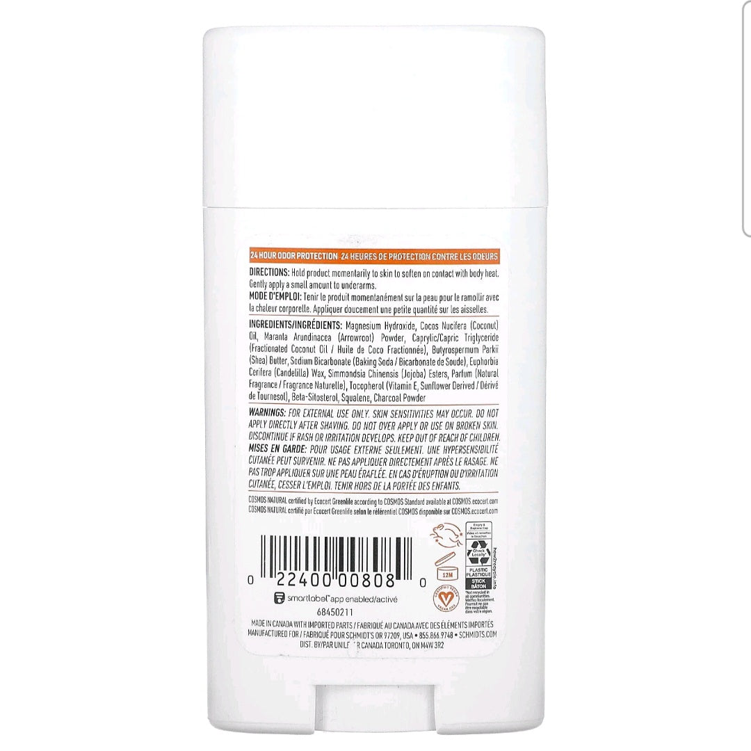 Schmidt's, Natural Deodorant, Sandalwood & Citrus, 75 g