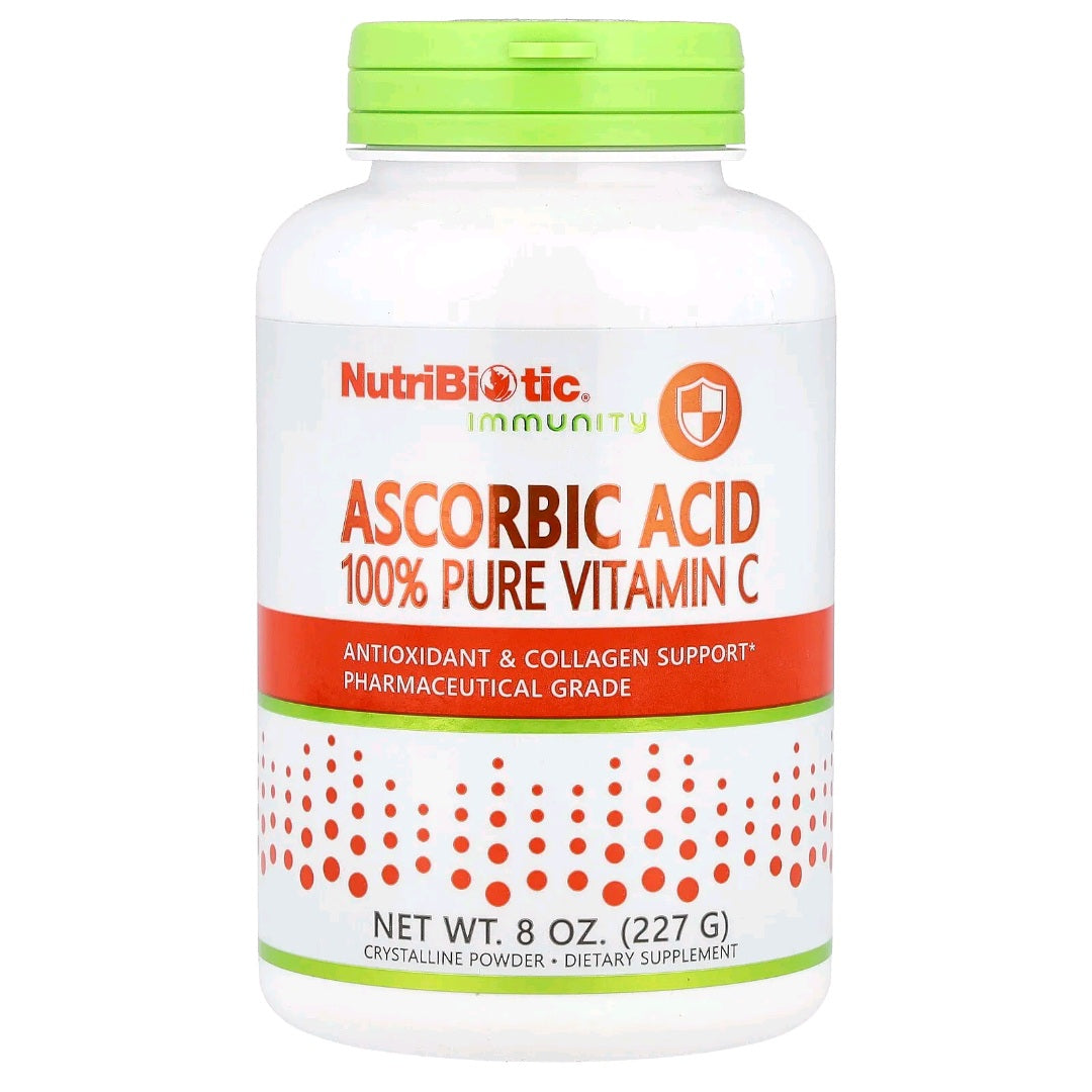 NutriBiotic, Ascorbic Acid, 100% Pure Crystalline Powder, 227 g