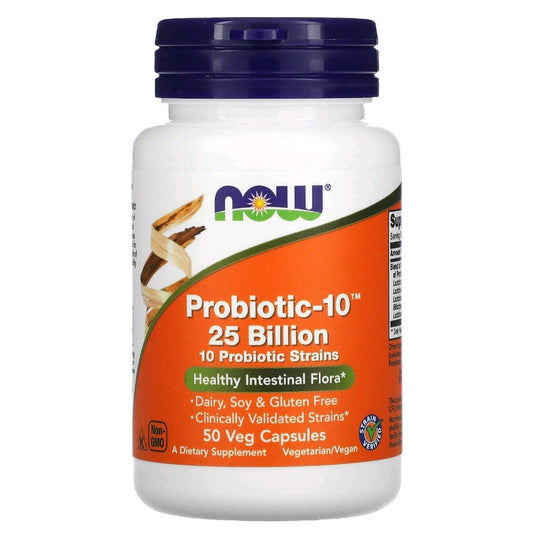 NOW Foods, Probiotic 10- 25 Billion, 50 Capsules