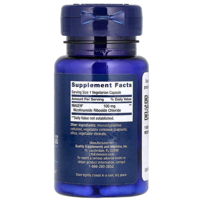 Life Extension, NAD+ Cell Regeneration, 100 mg, 30 Capsules