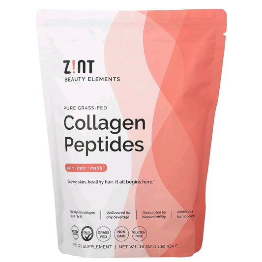 Zint, Pure Grass-Fed Collagen Peptides, Unflavored, 454 g