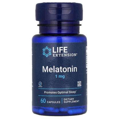 Life Extension, Melatonin, 1 mg, 60 caps