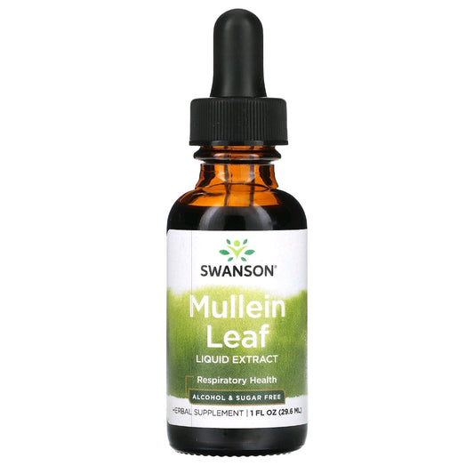 Swanson, Mullein Leaf Liquid Extract, Alcohol & Sugar Free, 29.6 ml