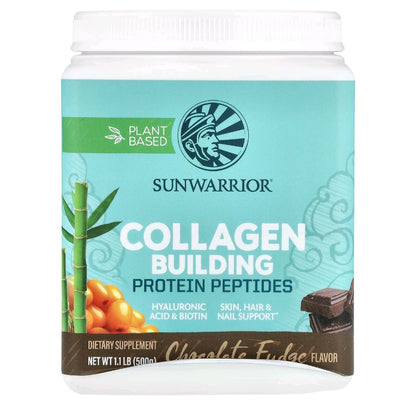 Sunwarrior, Collagen Building Protein Peptides, Chocolate, 500 g