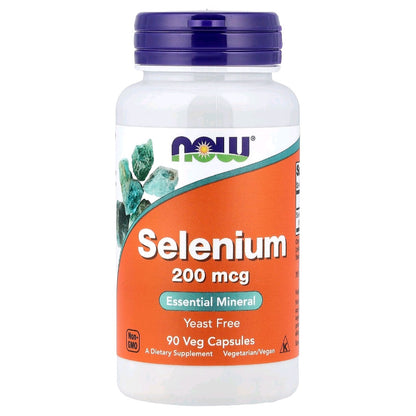 NOW Foods, Selenium, 200 mcg, 90 Capsules