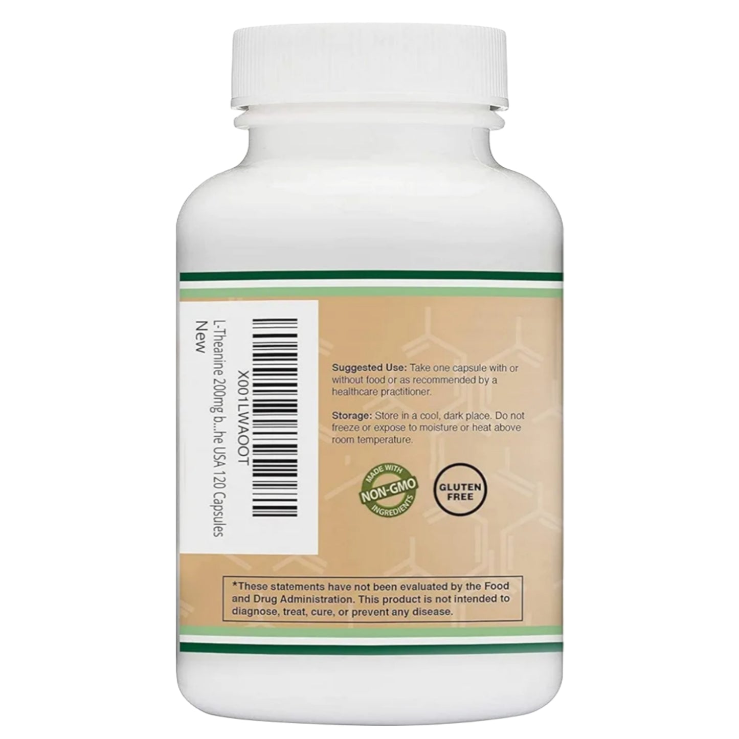 Double Wood, L-Theanine, 200 mg, 120 Capsules