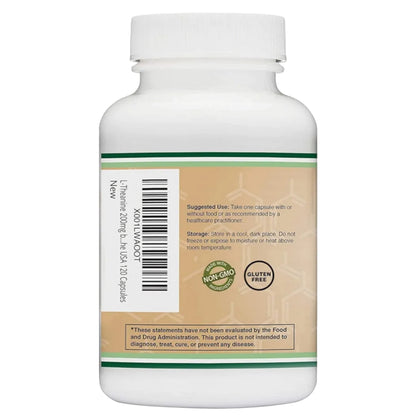 Double Wood, L-Theanine, 200 mg, 120 Capsules