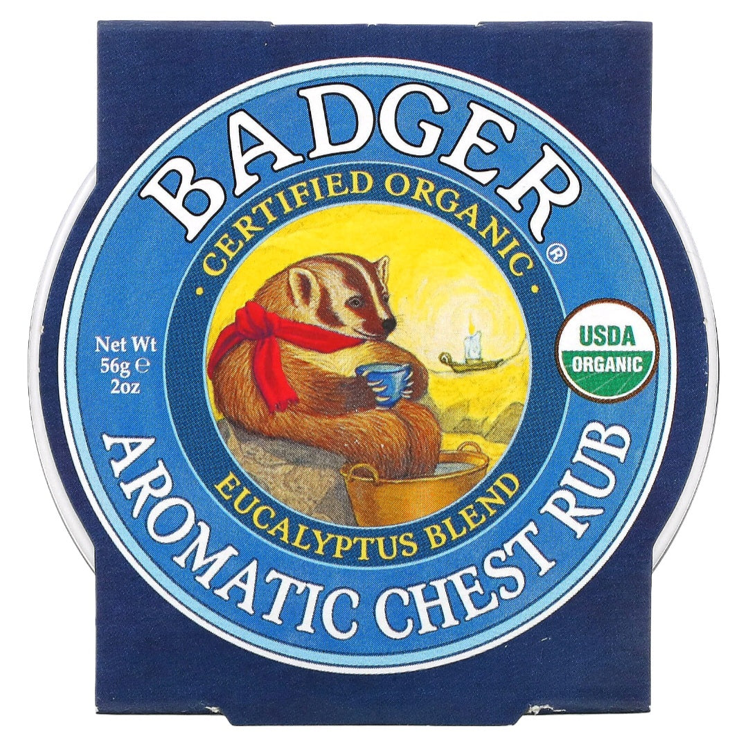 Badger, Aromatic Chest Rub, Eucalyptus Blend, 56 g