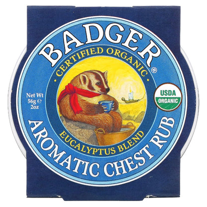 Badger, Aromatic Chest Rub, Eucalyptus Blend, 56 g
