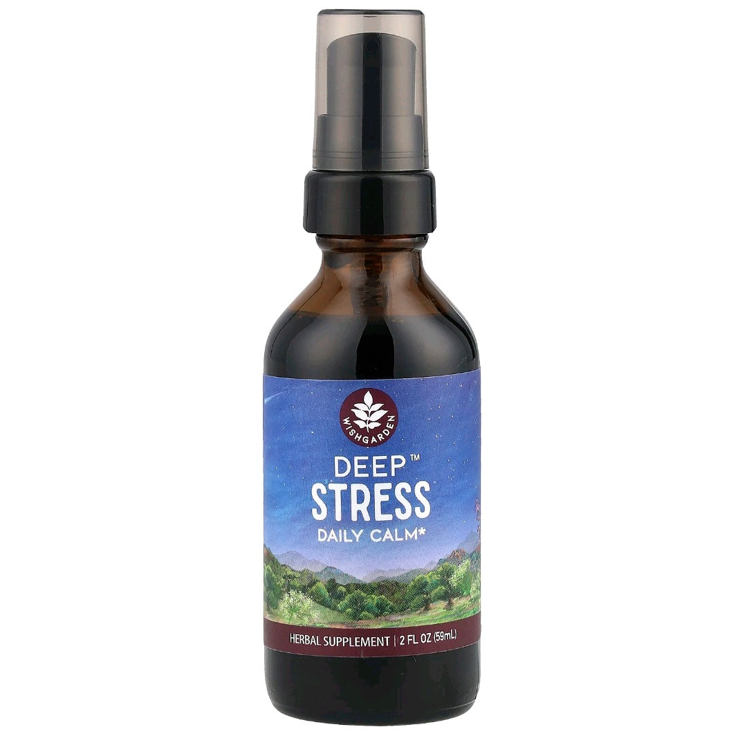WishGarden Herbs, Deep Stress Daily Calm, 59 ml