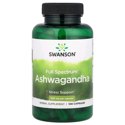 Swanson, Ashwagandha, 900 mg, 100 Capsules (450 mg per Capsule)