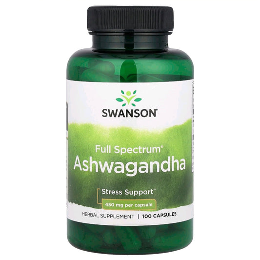Swanson, Ashwagandha, 900 mg, 100 Capsules (450 mg per Capsule)