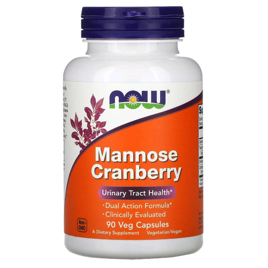 NOW Foods, Mannose Cranberry, 90 Capsules