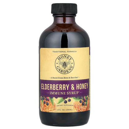 Zand, Immune Syrup, Elderberry & Honey, 236 ml