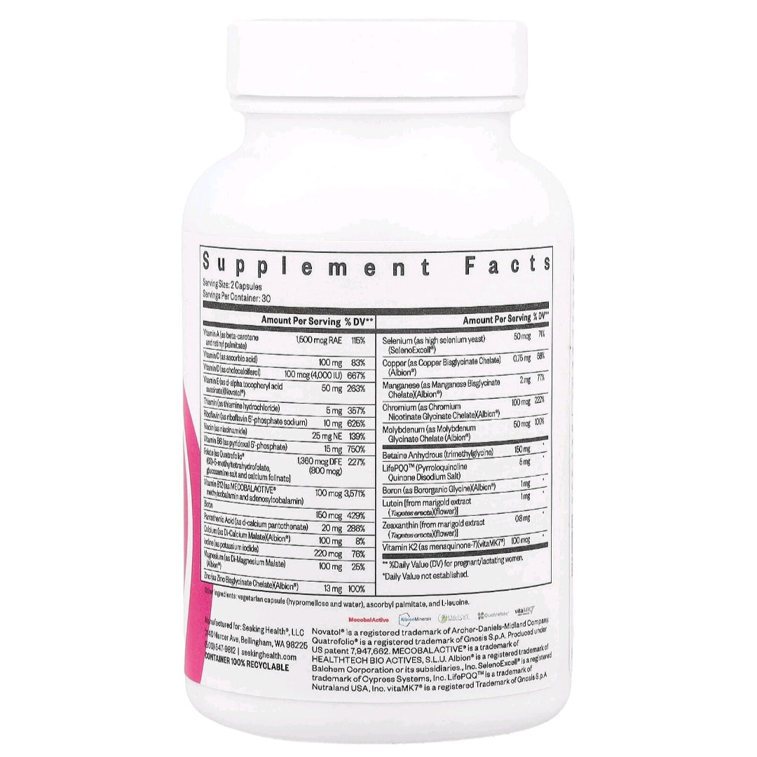 Seeking Health, Prenatal Essentials, 60 Capsules