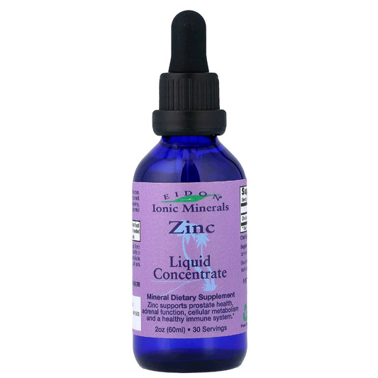 Eidon Ionic Minerals, Zinc, Liquid Concentrate, 60 ml