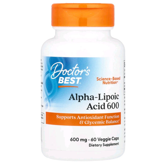 Doctor's Best, Alpha Lipoic Acid 600, 600 mg, 60 Capsules