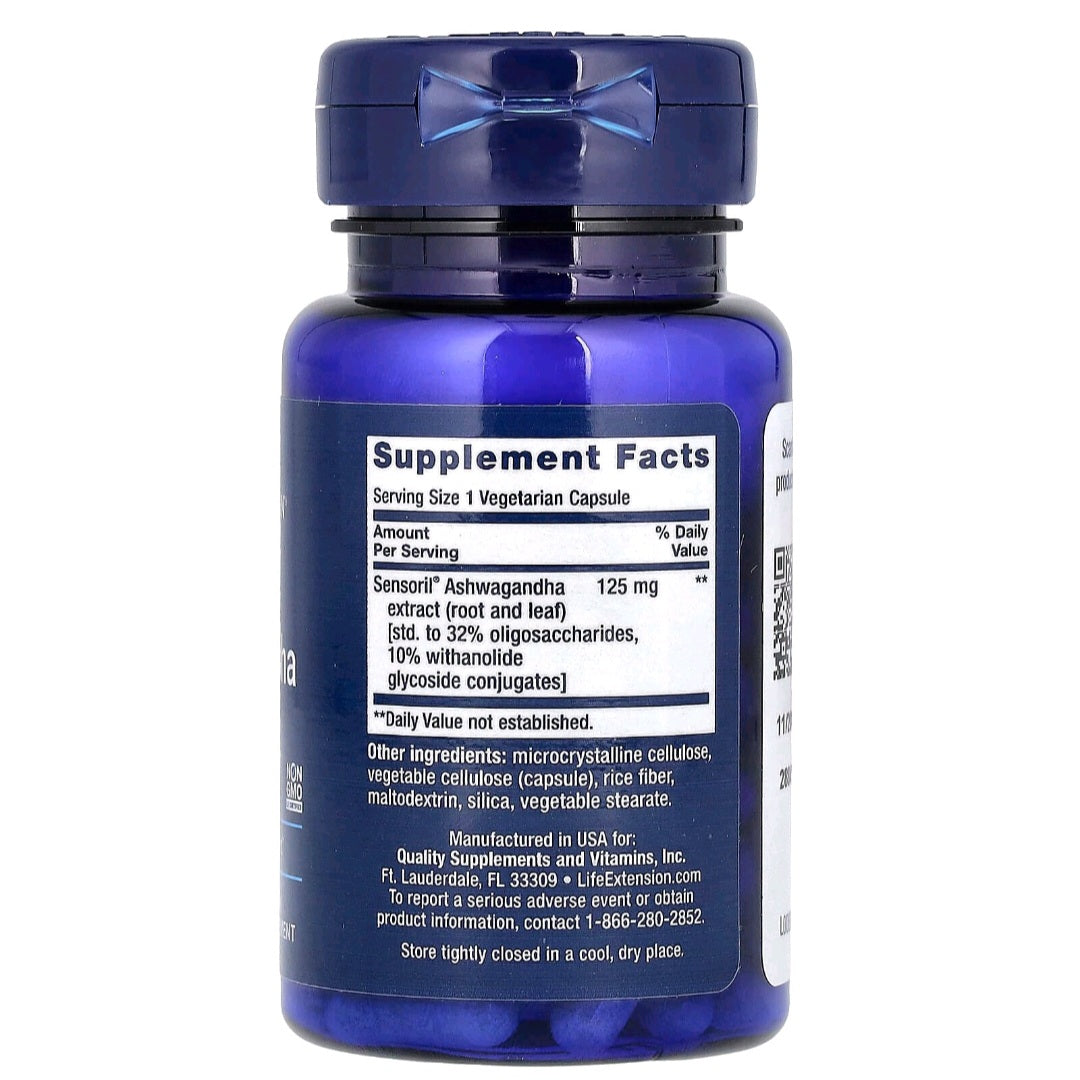 Life Extension, Optimized Ashwagandha, 60 Capsules