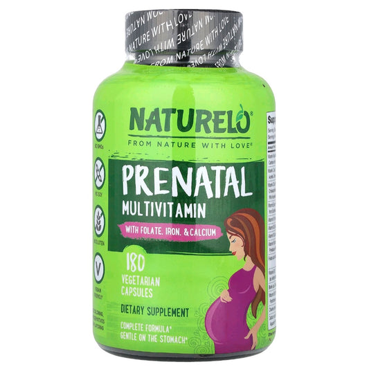 Naturelo, Prenatal Multivitamin with Folate, Iron and Calcium, 180 Capsules
