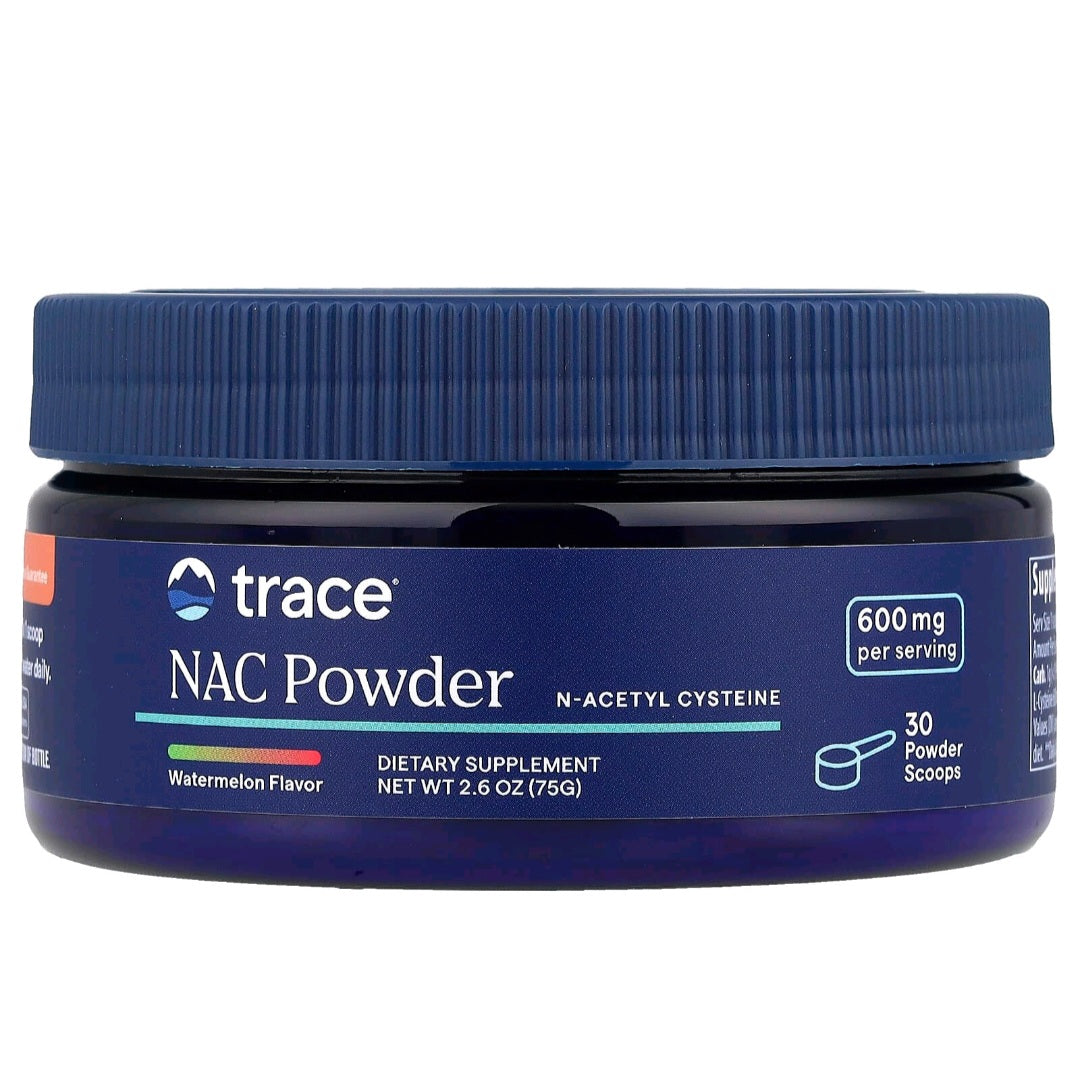 Trace Minerals, NAC Powder, Watermelon, 600 mg