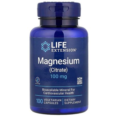 Life Extension, Magnesium Citrate, 100 mg, 100 Vegetarian Capsules