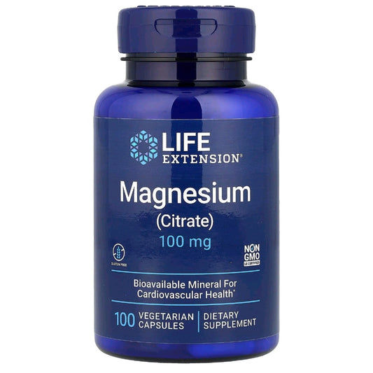 Life Extension, Magnesium Citrate, 100 mg, 100 Vegetarian Capsules
