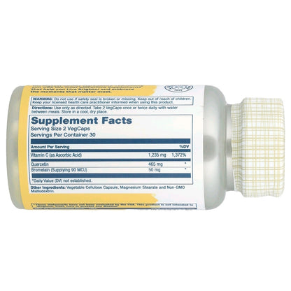 Solaray, Quercetin, Bromelain & Vitamin C, 60 Capsules
