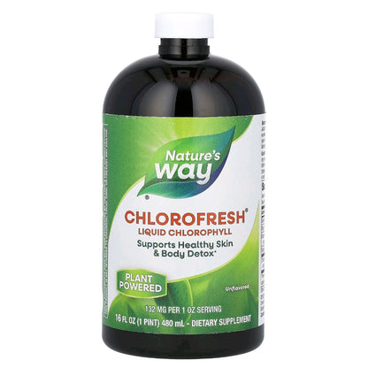 Nature's Way, Chlorofresh, Liquid Chlorophyll, Unflavored, 480 ml
