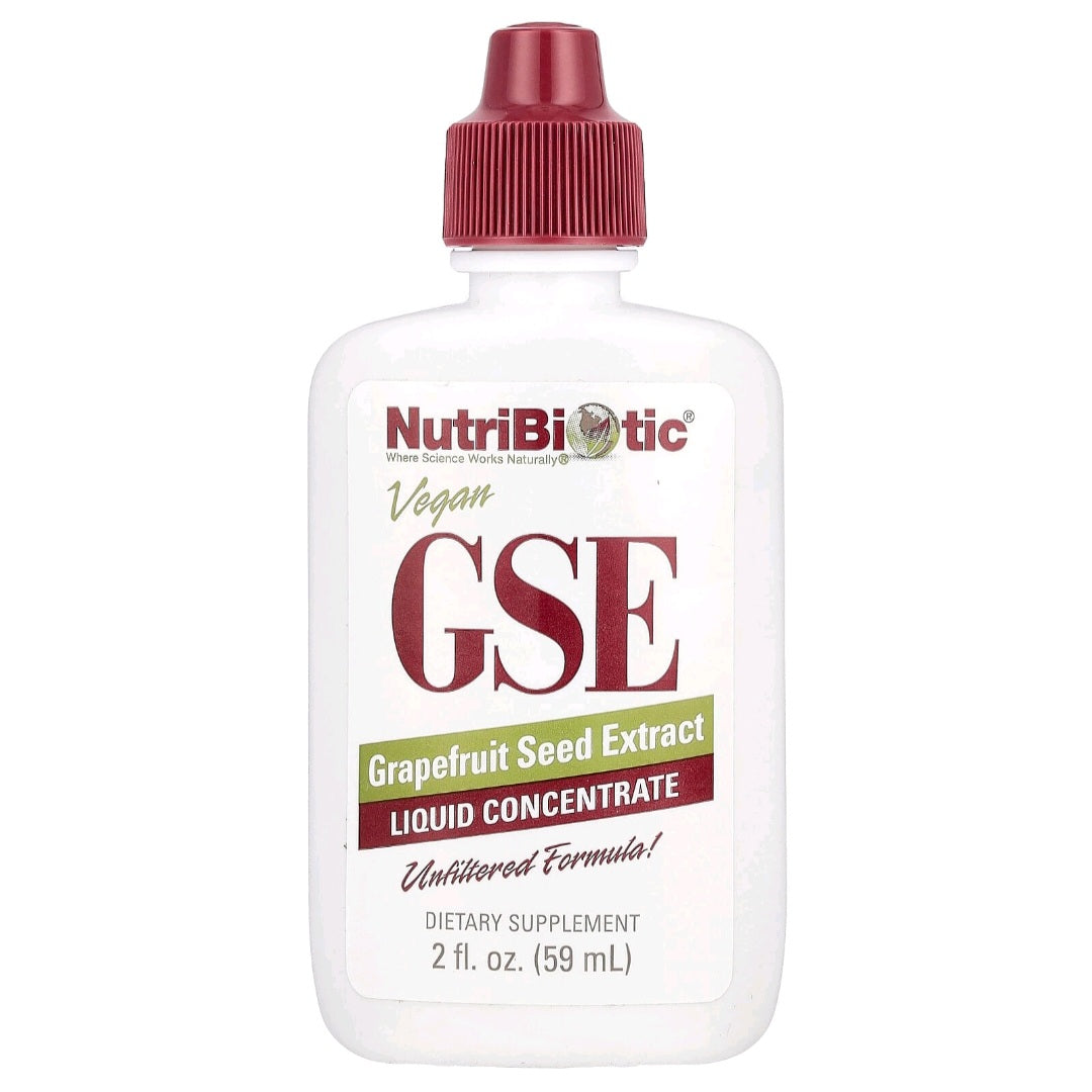 NutriBiotic, Vegan GSE Grapefuit Seed Extract, Liquid Concentrate, 59 ml
