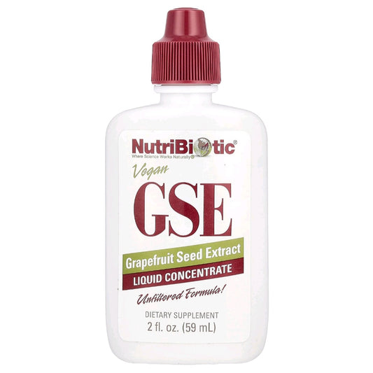 NutriBiotic, Vegan GSE Grapefuit Seed Extract, Liquid Concentrate, 59 ml
