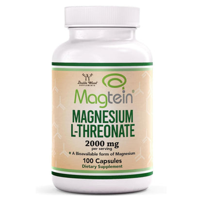 Double Wood, Magnesium L-Threonate, 2000 mg, 100 capsules