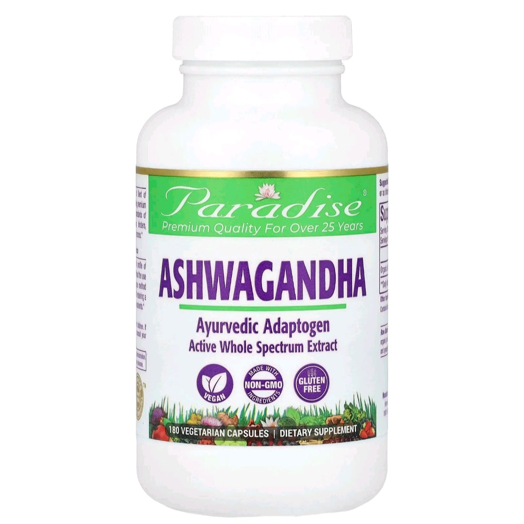 Paradise Herbs, Ashwagandha, 250 mg, 180 Capsules