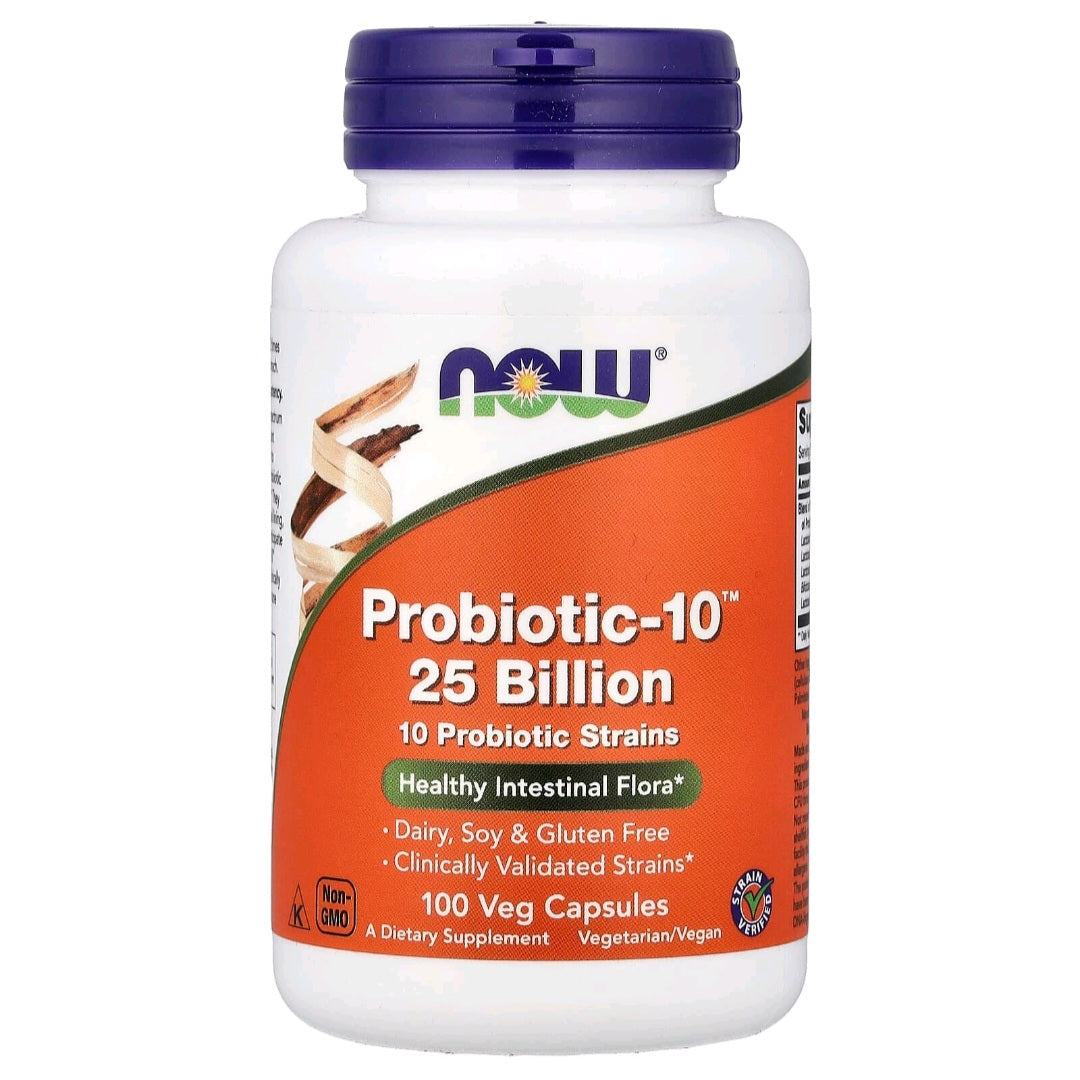 NOW Foods, Probiotic 10- 25 Billion, 100 Capsules