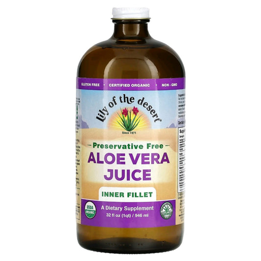 Lily of The Desert, Aloe Vera Juice, Inner Fillet, Preservative Free, 946 ml