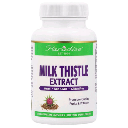 Paradise Herbs, Milk Thistle Extract, 250 mg, 60 Capsules