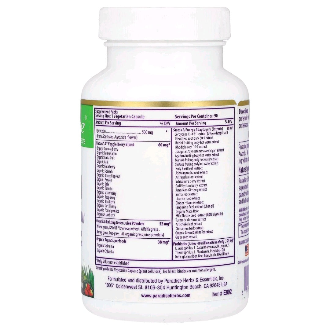 Paradise Herbs, Quercetin, 500 mg, 90 Capsules