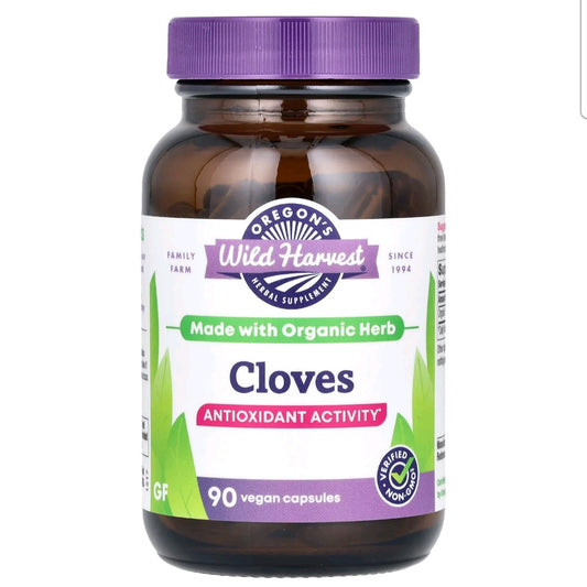 Wild Harvest, Organic Cloves, 90 Caps