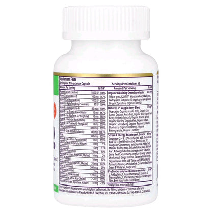Paradise Herbs, One Daily Superfood MultiVitamin, 30 Capsules