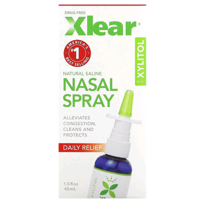 Xlear, Xylitol Saline Nasal Spray, Daily Relief, 45 ml