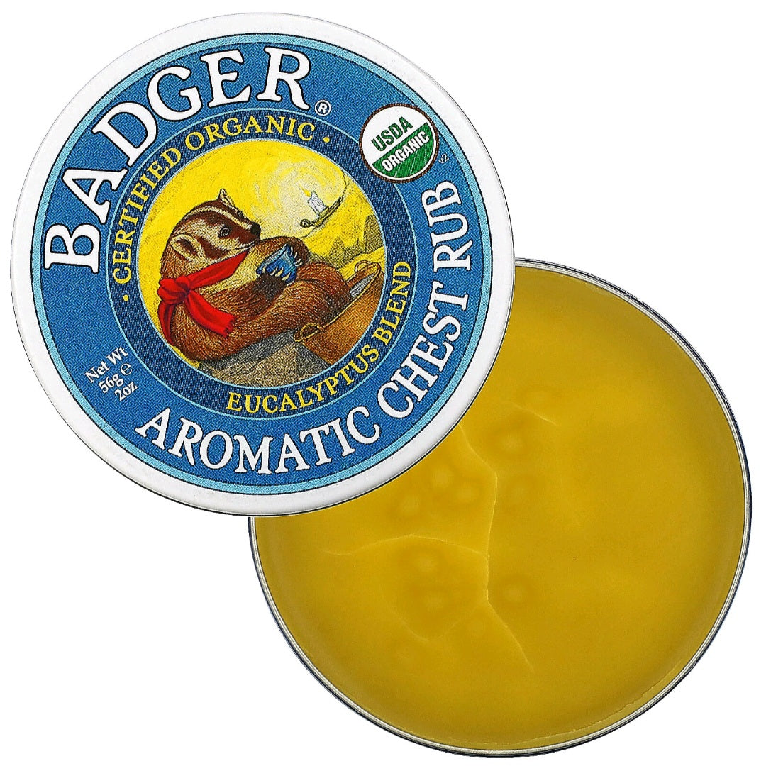 Badger, Aromatic Chest Rub, Eucalyptus Blend, 56 g