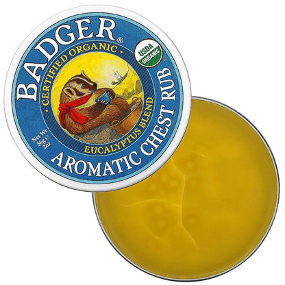 Badger, Aromatic Chest Rub, Eucalyptus Blend, 56 g